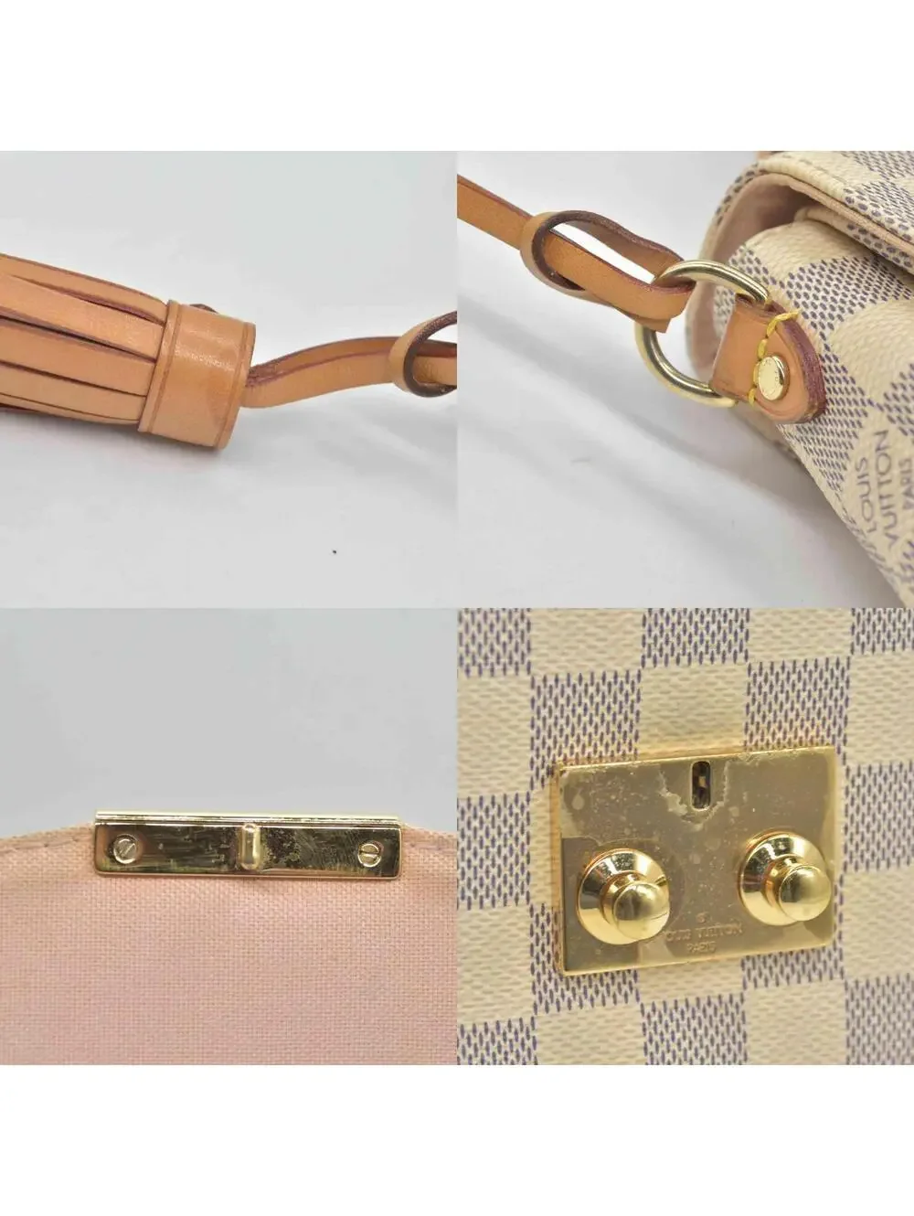$2000 2016 Louis Vuitton Damier Azur Croisette TR5105